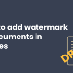 Add watermark in M-Files feature