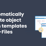 Create object from template m-files feature