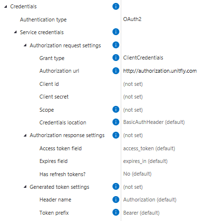 OAuth configuration in HTTP module in Extension Kit